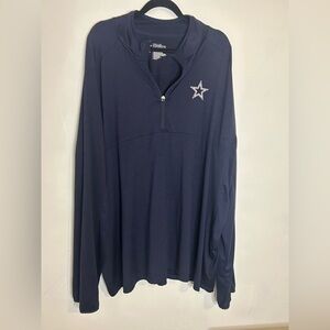 Dallas Cowboys authentic 1/4 zip long sleeve top